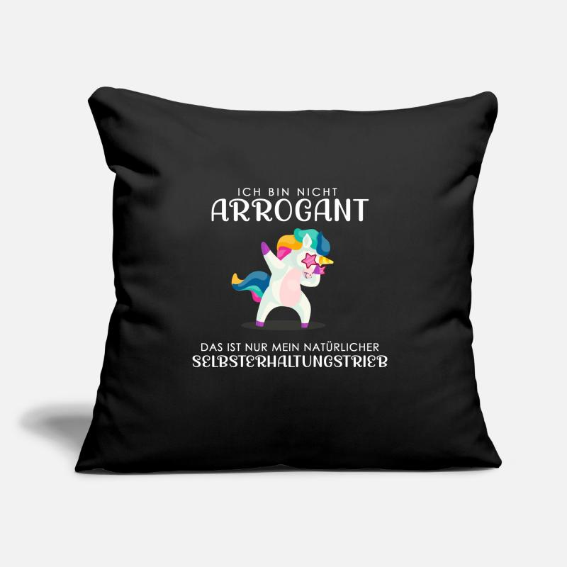 ich bin nicht arrogant - Einhorn Sofakissenbezug 45 x 45 cm
