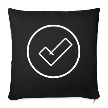 Hook Emoji Sketch Dessin - Housse de coussin décorative 45 x 45 cm - noir - Devant