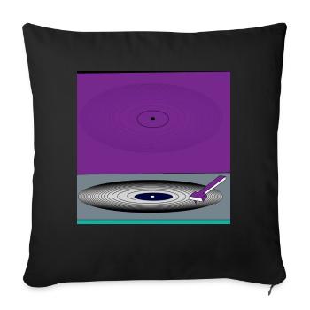 DJ Setz - Cover - Sofa pillowcase 17,3'' x 17,3'' (45 x 45 cm) - black - Front