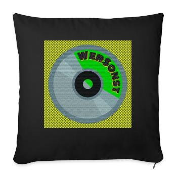 WerSonst - Fashion and Accessoires - Sofakissenbezug 45 x 45 cm - Schwarz - Vorne