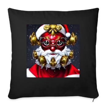 Series: distopia of christmas - Sofa pillowcase 17,3'' x 17,3'' (45 x 45 cm) - black - Front