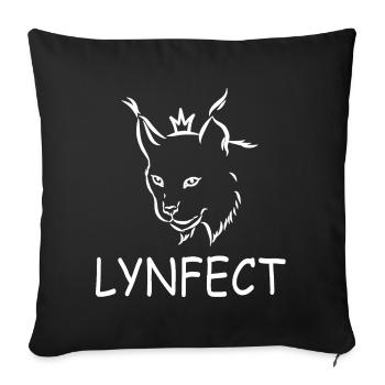 Luchs - Sofakissenbezug 45 x 45 cm - Schwarz - Vorne