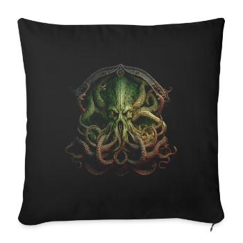 Ancienne entité - Housse de coussin décorative 45 x 45 cm - noir - Devant