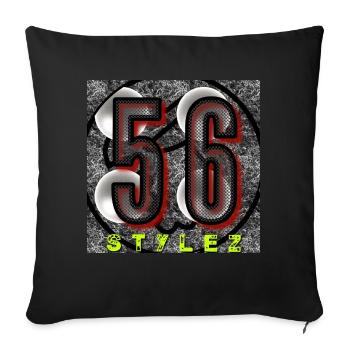 56-Stylez - Image - 2023 - Sofa pillowcase 17,3'' x 17,3'' (45 x 45 cm) - black - Front