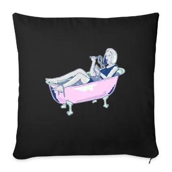 Ramen bath - Sofakissenbezug 45 x 45 cm - Schwarz - Vorne