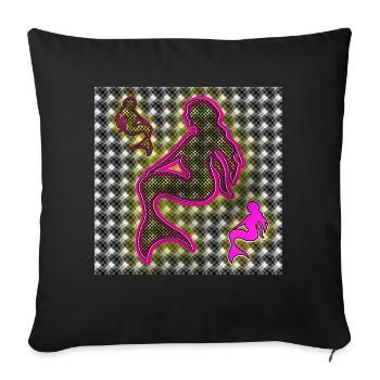 Meerjungfrauen - Club WoW - Sofakissenbezug 45 x 45 cm - Schwarz - Vorne