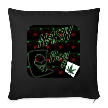 Hash Boy - Club WoW - Sofa pillowcase 17,3'' x 17,3'' (45 x 45 cm) - black - Front