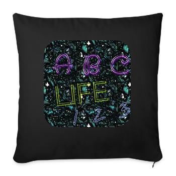ABC Life 123 - Club WoW - Sofakissenbezug 45 x 45 cm - Schwarz - Vorne