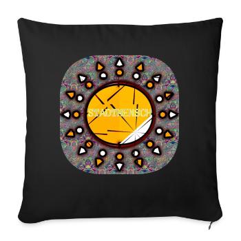 STADTMENSCH - Club WoW - Sofakissenbezug 45 x 45 cm - Schwarz - Vorne