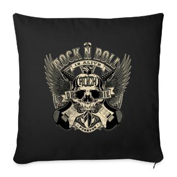 ROCK OR DIE - Housse de coussin décorative 45 x 45 cm - noir - Devant