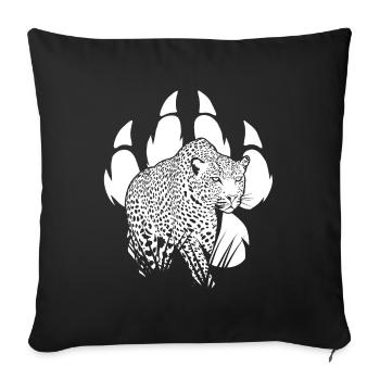 Patte de Panthère - Housse de coussin décorative 45 x 45 cm - noir - Devant