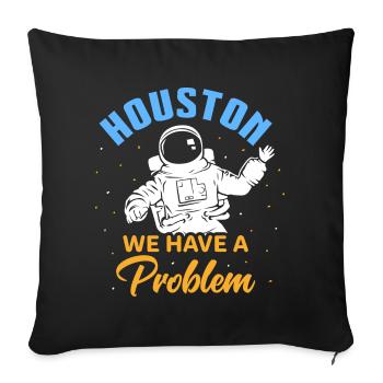 Astronaut in Houston design for proud Houston residents - Sofa pillowcase 17,3'' x 17,3'' (45 x 45 cm) - black - Front