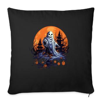 Halloween est un fantôme à venir - Housse de coussin décorative 45 x 45 cm - noir - Devant