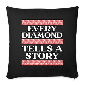 Outils de peinture au diamant Diamond Painter - Housse de coussin décorative 45 x 45 cm - noir - Devant