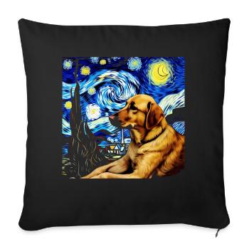 German Shepherd Funny Dog Popular Artwork Pet Love - Sofa pillowcase 17,3'' x 17,3'' (45 x 45 cm) - black - Front