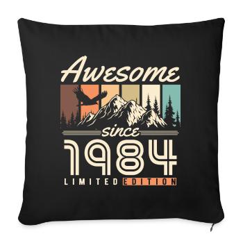Great Since 1984 Vintage Vintage Birthday - Sofa pillowcase 17,3'' x 17,3'' (45 x 45 cm) - black - Front