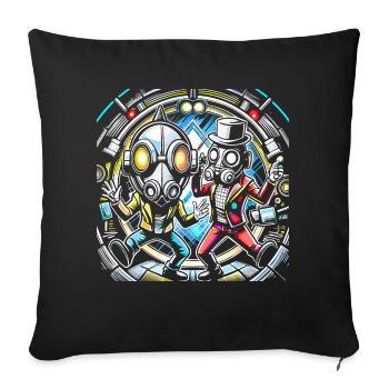 dance mask 2024 - Sofakissenbezug 45 x 45 cm - Schwarz - Vorne