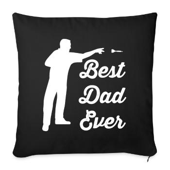 Dard - Housse de coussin décorative 45 x 45 cm - noir - Devant