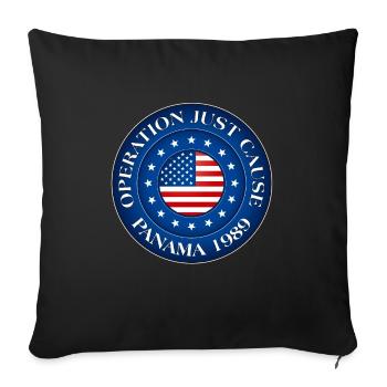 Opération Just Cause 1989 Panama - Housse de coussin décorative 45 x 45 cm - noir - Devant