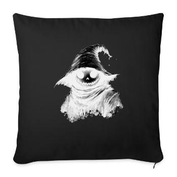 Halloween entité démoniaque - Housse de coussin décorative 45 x 45 cm - noir - Devant