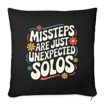 Danse en ligne Danseurs - Housse de coussin décorative 45 x 45 cm - noir - Devant
