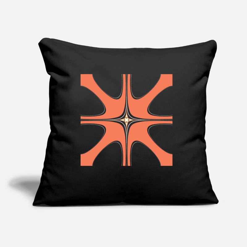 Abstract with a white pattern in the middle Sofa pillowcase 17,3'' x 17,3'' (45 x 45 cm)