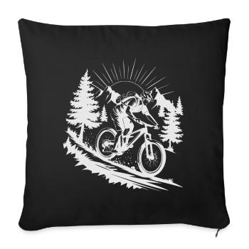 VTT VTT - Housse de coussin décorative 45 x 45 cm - noir - Devant