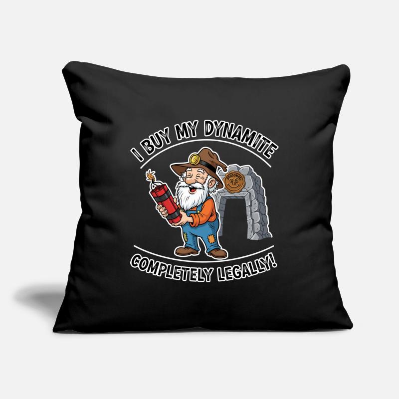 Dynamite Miner ! Housse de coussin décorative 45 x 45 cm