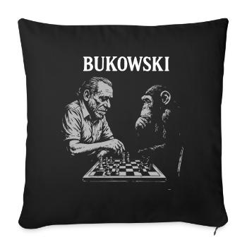 Bukowski Chess Duo - Sofa pillowcase 17,3'' x 17,3'' (45 x 45 cm) - black - Front