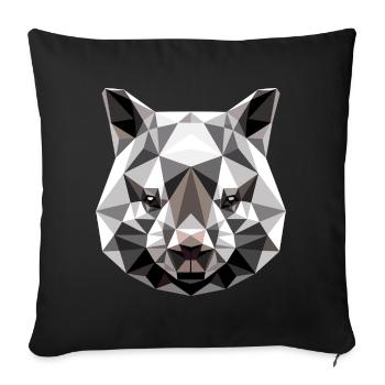 Wombat Australia Marsupial Cute Wombat - Sofa pillowcase 17,3'' x 17,3'' (45 x 45 cm) - black - Front