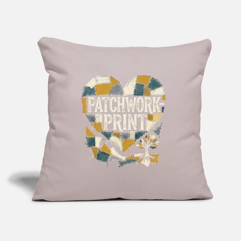 Impression patchwork Housse de coussin décorative 45 x 45 cm