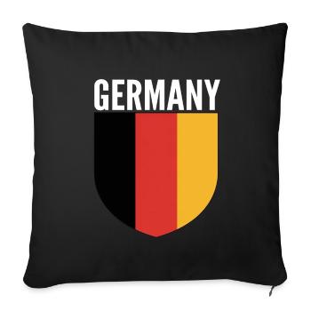 Germany Shield Flag Design - Sofa pillowcase 17,3'' x 17,3'' (45 x 45 cm) - black - Front