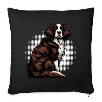 Münsterländer Münsterländer owner Münsterhund - Sofa pillowcase 17,3'' x 17,3'' (45 x 45 cm) - black - Front