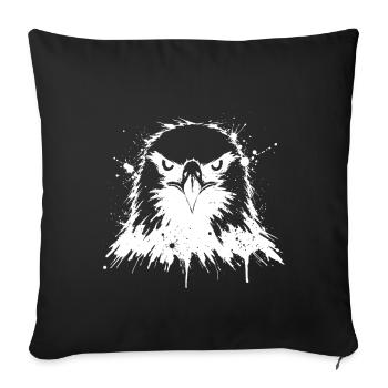 Abstrakter Splash Eagle - Sofakissenbezug 45 x 45 cm - Schwarz - Vorne