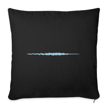 Harpoon - dash - strip - lance - Sofa pillowcase 17,3'' x 17,3'' (45 x 45 cm) - black - Front