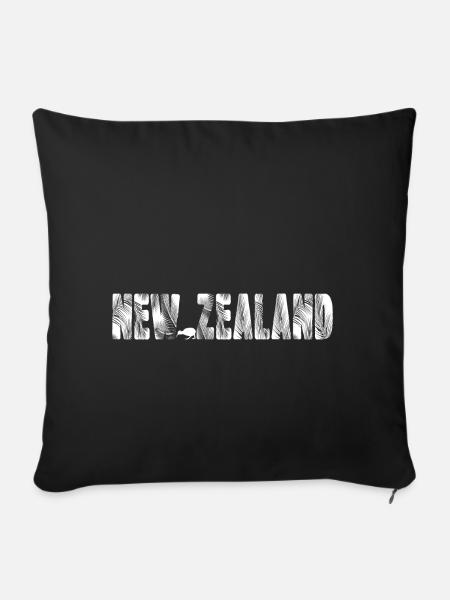 New Zealand - Sofakissenbezug 45 x 45 cm - Schwarz