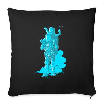 Onwards, Papa Space! - Housse de coussin décorative 45 x 45 cm - noir - Devant