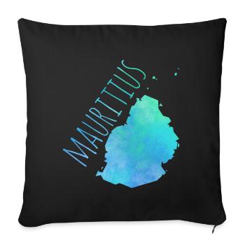 Mauritius - Sofakissenbezug 45 x 45 cm - Schwarz - Vorne