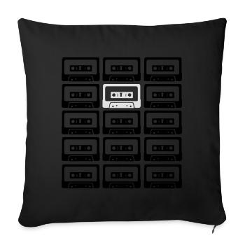 tapes - big bang theory - Sofa pillowcase 17,3'' x 17,3'' (45 x 45 cm) - black - Front