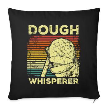 Boulangerie pâte pain - Housse de coussin décorative 45 x 45 cm - noir - Devant