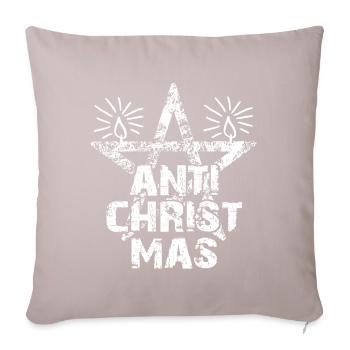 anti christmas 02 - Sofa pillowcase 17,3'' x 17,3'' (45 x 45 cm) - light taupe - Front