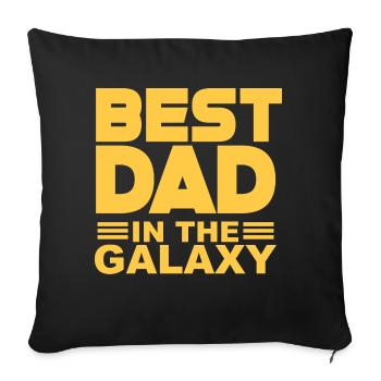 Meilleur papa / Meilleur papa chemises / Meilleur papa chemises - Housse de coussin décorative 45 x 45 cm - noir - Devant