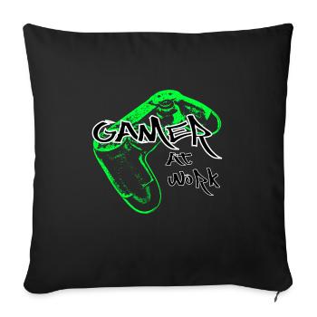 Gamer - Sofa pillowcase 17,3'' x 17,3'' (45 x 45 cm) - black - Front