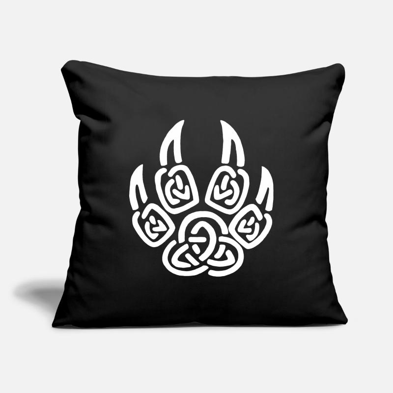 White viking wolf claws Sofa pillowcase 17,3'' x 17,3'' (45 x 45 cm)