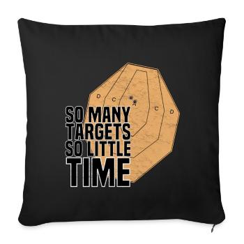 Tant de cibles - Housse de coussin décorative 45 x 45 cm - noir - Devant