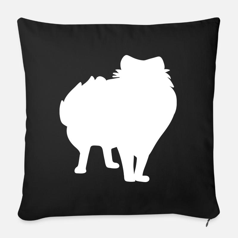 Dogs - Sofa pillowcase 17,3'' x 17,3'' (45 x 45 cm) - black