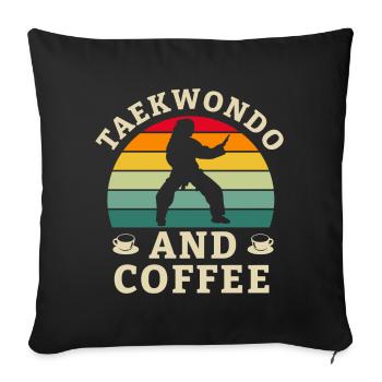 Taekwondo Taekwondoin Tae kwon do Martial Arts - Sofa pillowcase 17,3'' x 17,3'' (45 x 45 cm) - black - Front