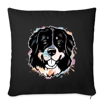Bouvier bernois - Housse de coussin décorative 45 x 45 cm - noir - Devant