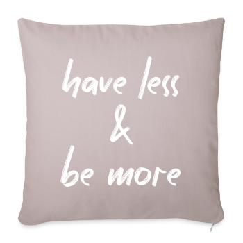 Minimalism - Sofa pillowcase 17,3'' x 17,3'' (45 x 45 cm) - light taupe - Front