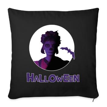 Mexican Halloween Girl - Sofa pillowcase 17,3'' x 17,3'' (45 x 45 cm) - black - Front